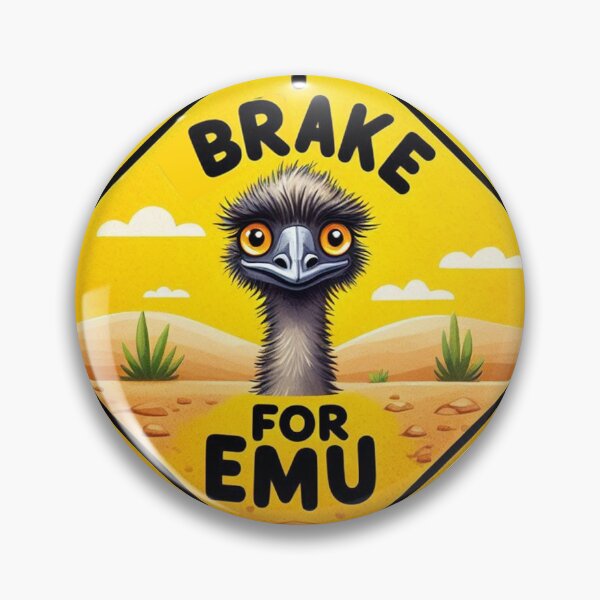 Artikelvorschau, Ich bremse für Emu entworfen und verkauft von clintang.