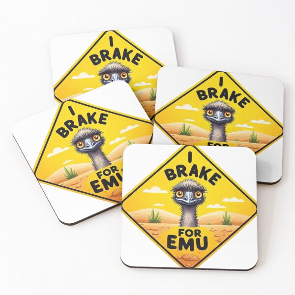 Item preview, I Brake For Emu designed and sold by clintang.