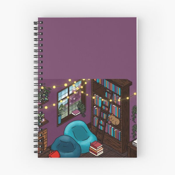 Item preview, Capybara in the Bookshelf - Cozy Writer's Den designed and sold by StoryForge.