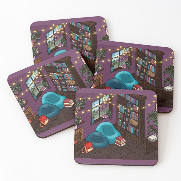 Item preview, Capybara in the Bookshelf - Cozy Writer's Den designed and sold by StoryForge.