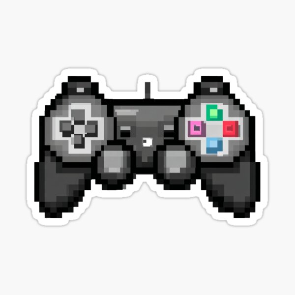Item preview, Pixel Art Play Gamepad – Monochrome Power designed and sold by pastel.moonwave.