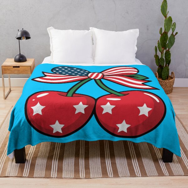 Item preview, Patriotic Cherry USA Flag Bow American  designed and sold by BrownHorse90s.
