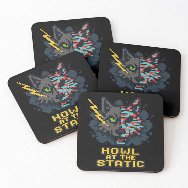 Item preview, Glitch Wolf Sticker Pixel Art Static Effect designed and sold by MysticArtisan.