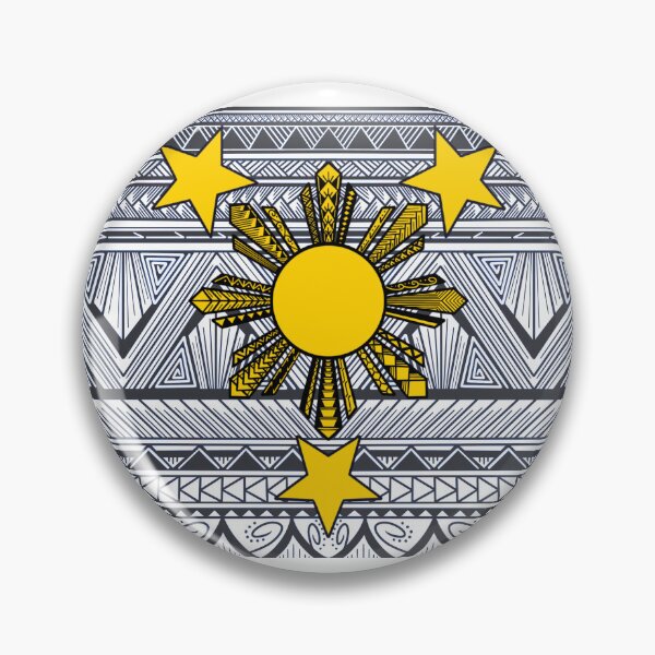 Item preview, Dark Gray Tribal Pattern with Filipino Sun and Stars designed and sold by Steeb757.