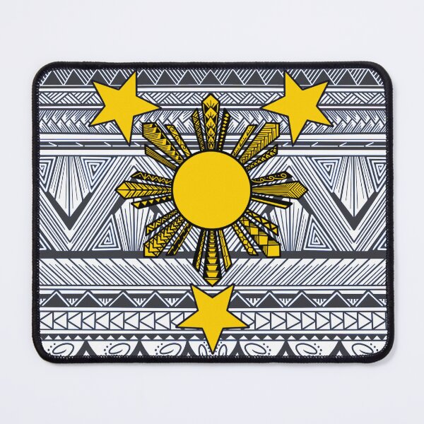 Item preview, Dark Gray Tribal Pattern with Filipino Sun and Stars designed and sold by Steeb757.