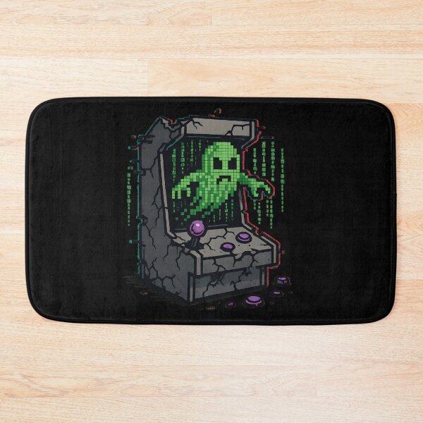 Item preview, Haunted Arcade Ghost Sticker Pixel Art Design designed and sold by MysticArtisan.