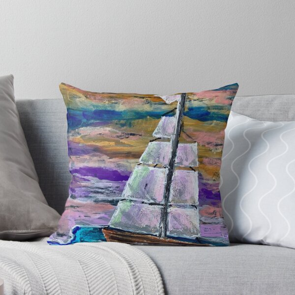 Item preview, Cotton Candy Sunset Sail Boat  designed and sold by MatrixTattoo.