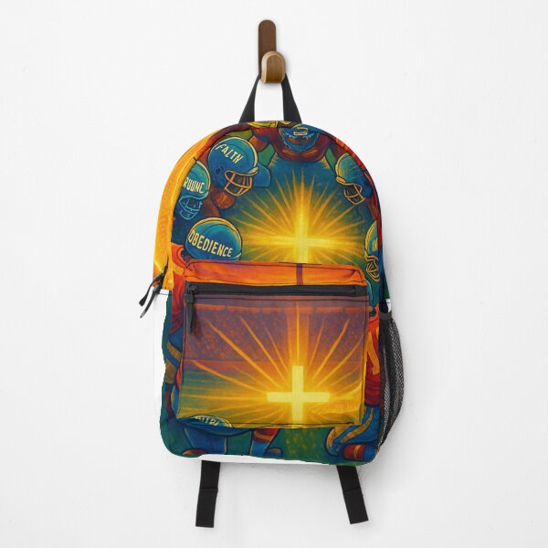 Item preview, Faith Over Fear Backpack – Christian Athlete Gear | Spiritual Formation & Ephesians 6 Inspiration designed and sold by FaithDripStudio.