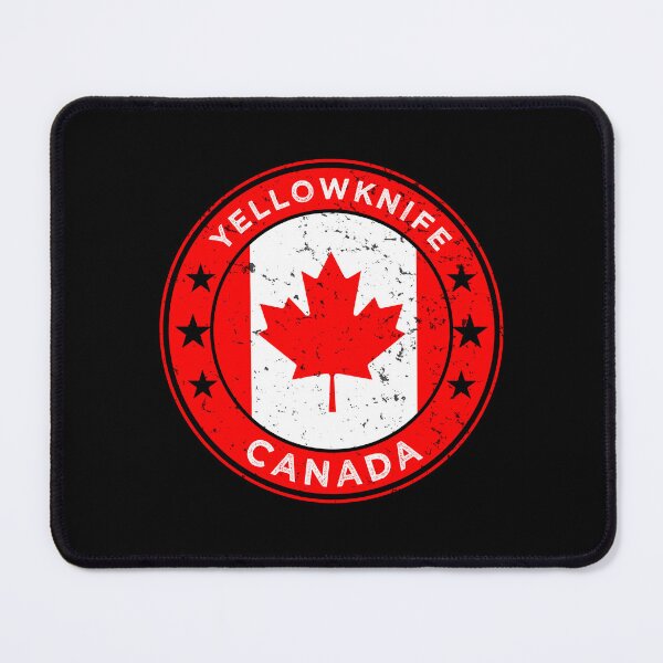 Item preview, Yellowknife Canada Maple Leaf Northern Lights designed and sold by ArtByKatti.