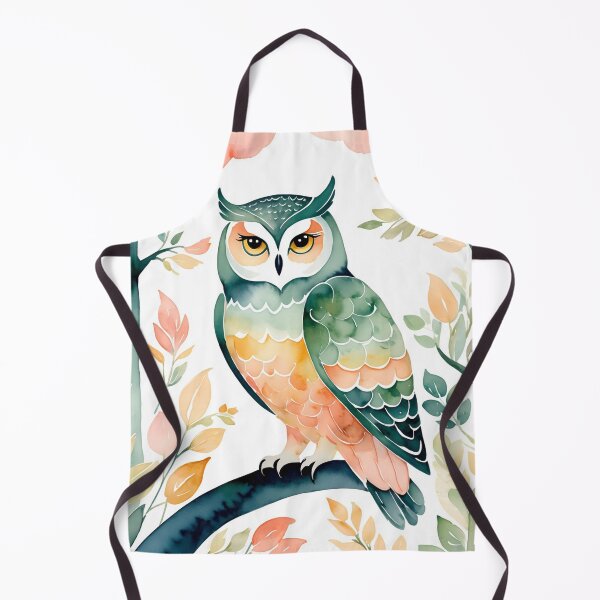 Item preview, Summer Owl Water Paint Style cottage core designed and sold by Moonde04.