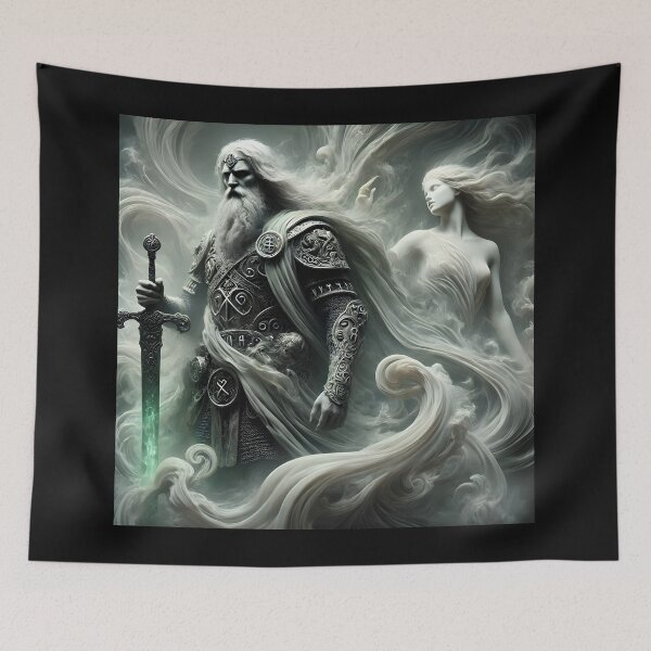 Item preview, "Helgi Hundingsbane – Valkyrie's Lover | Norse Hero of Love and Death" designed and sold by Umbra666.