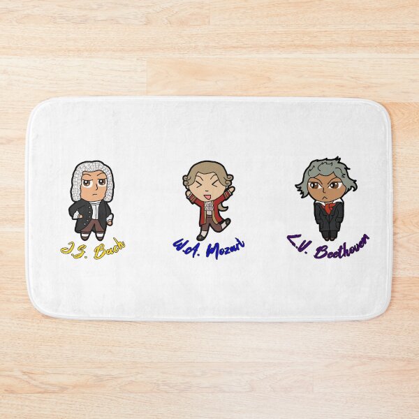 Item preview, Chibi Classical Composers: Bach, Mozart, and Beethoven designed and sold by michellekchen.