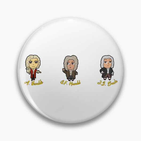 Item preview, Chibi Classical Composers: Vivaldi, Handel, and Bach designed and sold by michellekchen.