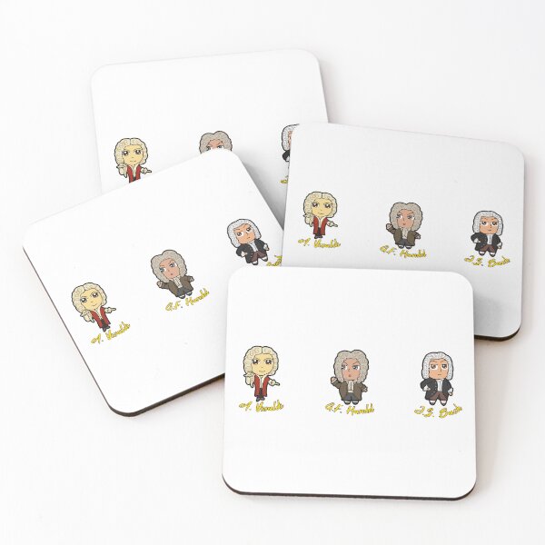 Item preview, Chibi Classical Composers: Vivaldi, Handel, and Bach designed and sold by michellekchen.