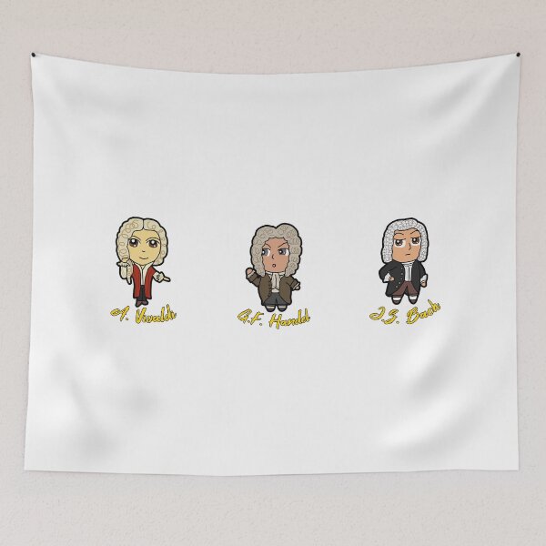 Item preview, Chibi Classical Composers: Vivaldi, Handel, and Bach designed and sold by michellekchen.
