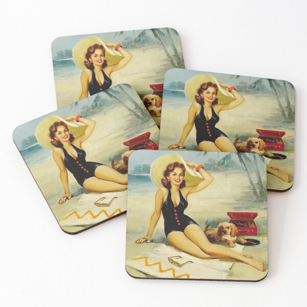 Item preview, Seaside Glamour Pin-Up designed and sold by VintageManiac.