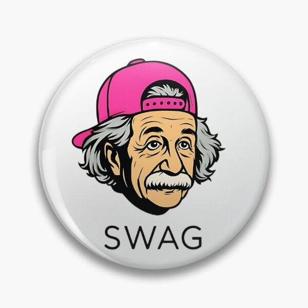Item preview, Einstein Swag – Iconic Nerd Cool T-Shirt Design designed and sold by The-Daily-Drape.
