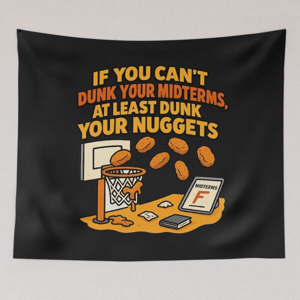 Item preview, Dunk Your Nuggets – Funny College Motivation Design | Midterms Humor Gift by FaithDripStudio designed and sold by FaithDripStudio.
