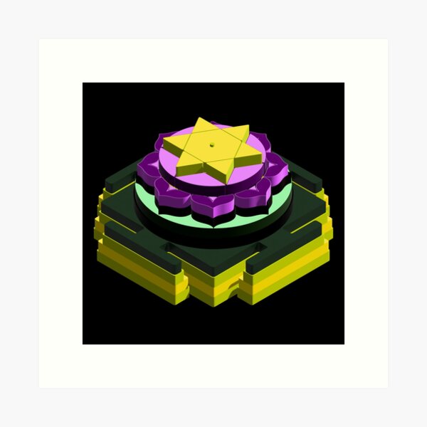 Item preview, Dhumavati 3D Meru Yantra – The Smoky Mountain of Mystical Wisdom and Liberation designed and sold by myabstractart _RB.