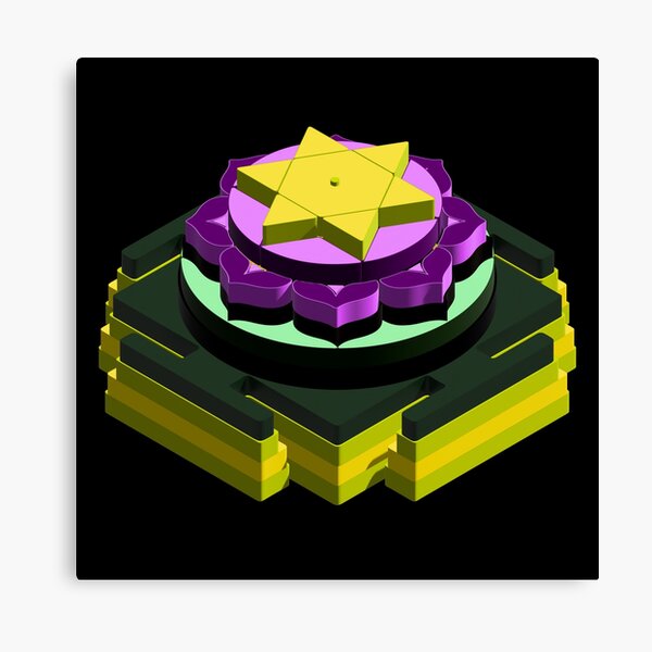 Item preview, Dhumavati 3D Meru Yantra – The Smoky Mountain of Mystical Wisdom and Liberation designed and sold by myabstractart _RB.