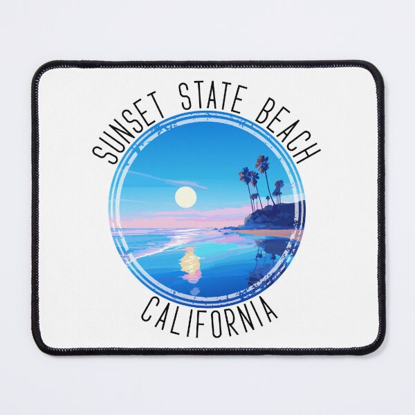 Item preview, Sunset State Beach – California (with Black Lettering) designed and sold by VelvetRoom.