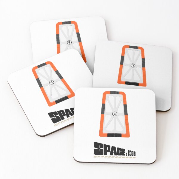 Item preview, Space: 1999 – Moonbase Alpha Door (Version 2) Retro Sci-Fi Design designed and sold by Matalobos /  Retro Art & Classic Machines.