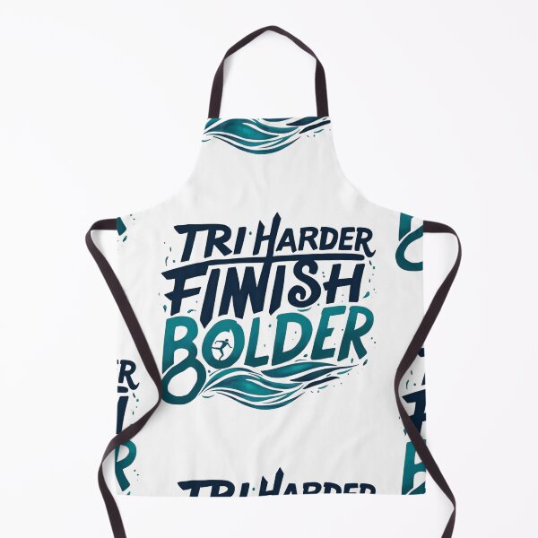 Item preview, "Tri Harder, Finish Bolder" – Triathlon Motivation Sticker designed and sold by Triathlongram.
