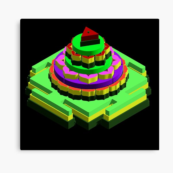 Item preview, Matangi 3D Meru Yantra – The Sacred Mountain of Creativity, Speech, and Inner Wisdom designed and sold by myabstractart _RB.