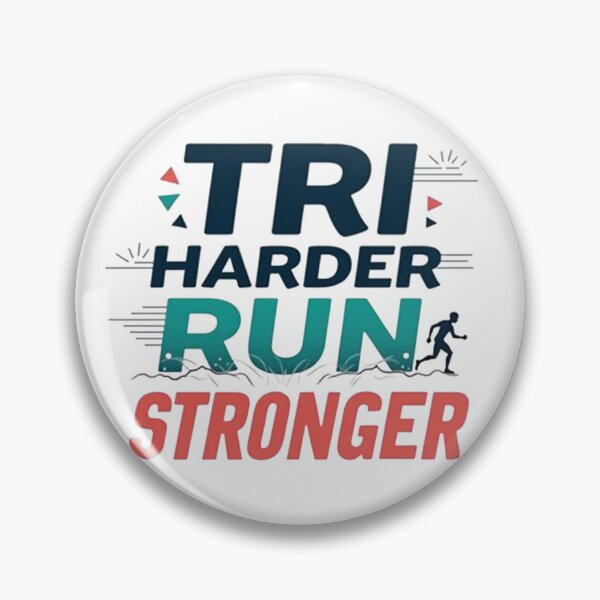 Item preview, "TRI HARDER RUN STRONGER" A high-impact, athletic slogan for triathletes pushing their limits. designed and sold by Triathlongram.