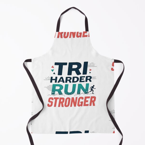 Item preview, "TRI HARDER RUN STRONGER" A high-impact, athletic slogan for triathletes pushing their limits. designed and sold by Triathlongram.