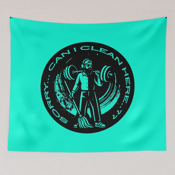 Item preview, Anatoly - Sorry Can I Clean Here? Funny Gym Meme - On Shoulder - Black designed and sold by ZechJohnRB.