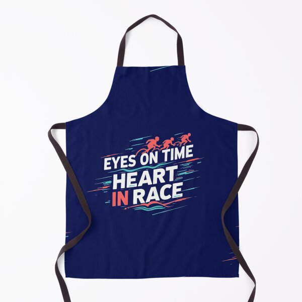 Item preview, "EYES ON TIME, HEART IN RACE" Triathlon Motivation Sticker designed and sold by Triathlongram.