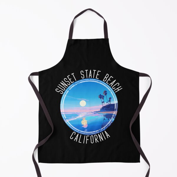 Item preview, Sunset State Beach – California (with White Lettering) designed and sold by VelvetRoom.