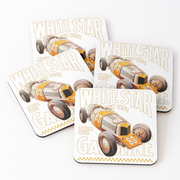 Item preview, White Star Gasoline – Retro Design of Classic Fuel Brand designed and sold by Matalobos /  Retro Art & Classic Machines.