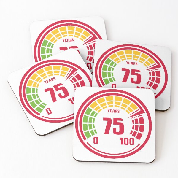 Item preview, 75 years old age counter youth birthday designed and sold by Achille3777.