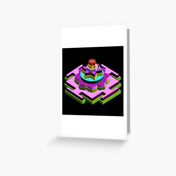 Item preview, Kamalatmika 3D Meru Yantra – The Lotus Mountain of Abundance, Grace, and Spiritual Fulfillment designed and sold by myabstractart _RB.