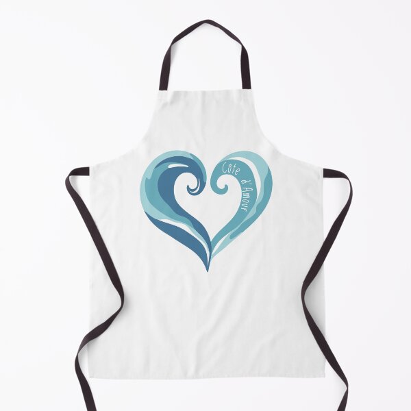 Item preview, Côte d’Amour – Ocean Heart Wave Design Print designed and sold by Olhapro.