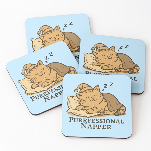 Item preview, Purrfessional napper cute cat designed and sold by BrownHorse90s.