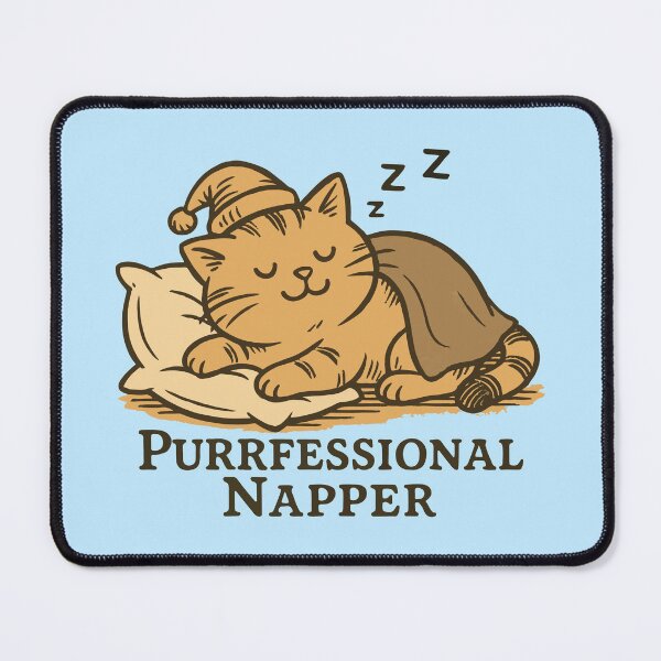 Item preview, Purrfessional napper cute cat designed and sold by BrownHorse90s.
