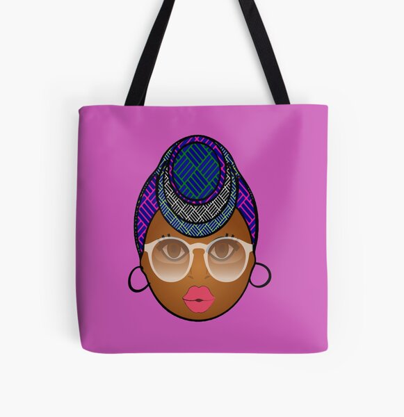 Custom Name I Am Black Woman Magic Powerful AOP Tote Bag for Afro African  Women