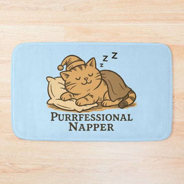 Item preview, Purrfessional napper cute cat designed and sold by BrownHorse90s.