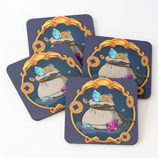 Item preview, Loot bag gold and gems fantasy game design designed and sold by UB Draws.