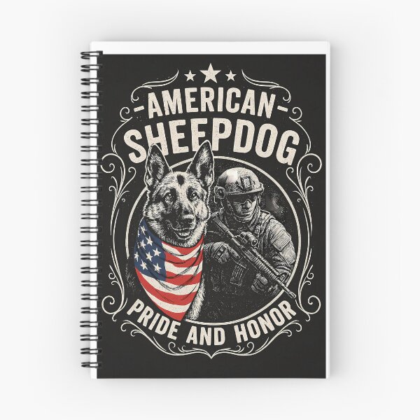 Item preview, Copy of Honor and Fur: Guardian of Freedom Tee designed and sold by Ink-and-Style.