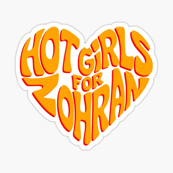 Hot Girls For Zohran for New York City Heart Sticker