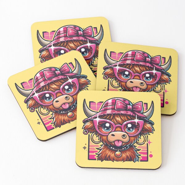 Item preview, Cute cow with sunglasses designed and sold by BrownHorse90s.