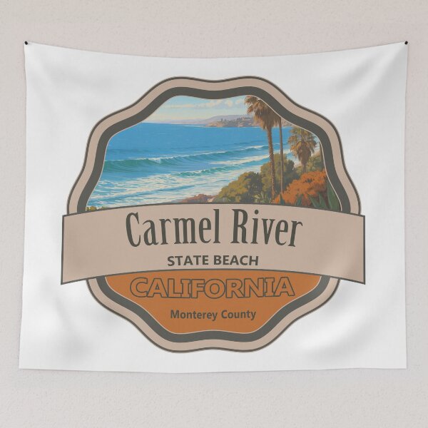 Item preview, Carmel River State Beach, Monterey County, California designed and sold by Wanderful-roads.