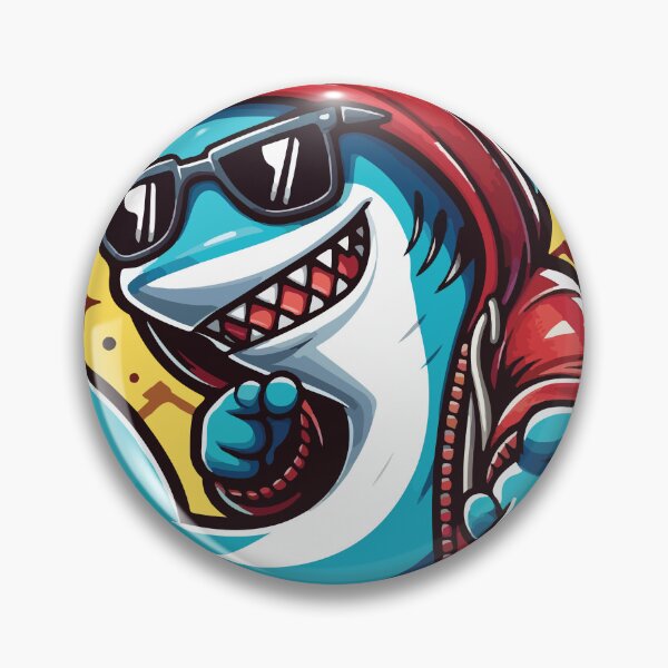 Item preview, Cool shark with sunglasses  designed and sold by BrownHorse90s.