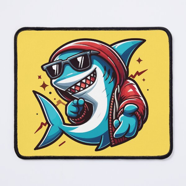 Item preview, Cool shark with sunglasses  designed and sold by BrownHorse90s.