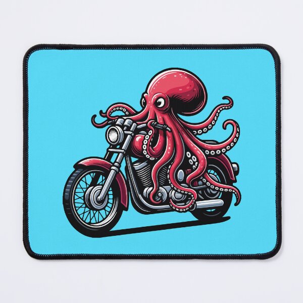 Item preview, Octopus with motorcycle designed and sold by BrownHorse90s.