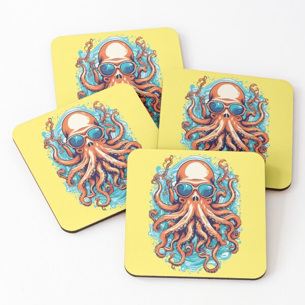 Item preview, Octopus wearing sunglasses designed and sold by BrownHorse90s.